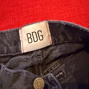 Charcoal BDG Dipper V Wide Leg Jeans